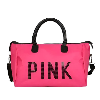 P I N K TRAVEL BAG SPARKLES