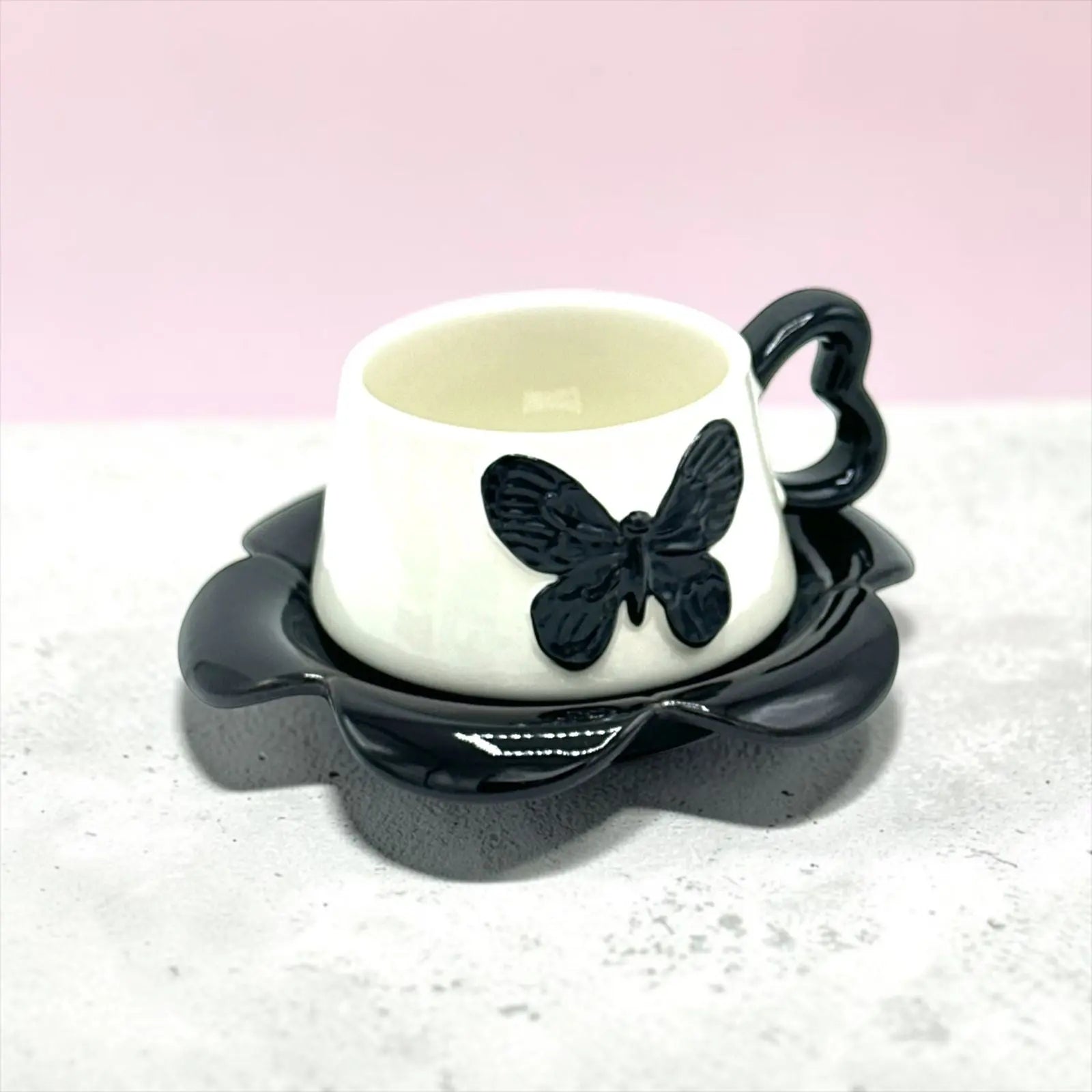 BUTTERFLY CUP SAUCER SET - Sparkles