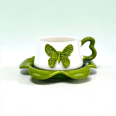 BUTTERFLY CUP SAUCER SET - Sparkles
