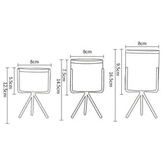 MODERN MARBLE CERAMIC POT PLANTER SPARKLES