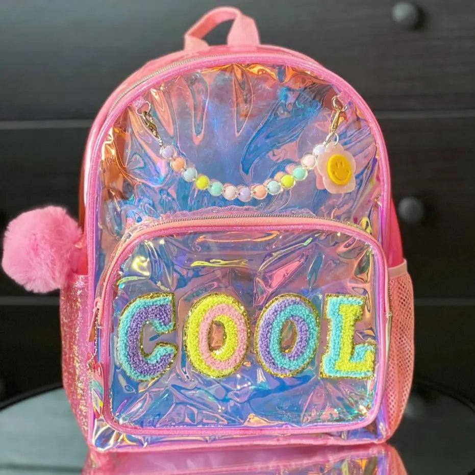 TRENDY HOLOGRAPHIC BACKPACK SPARKLES