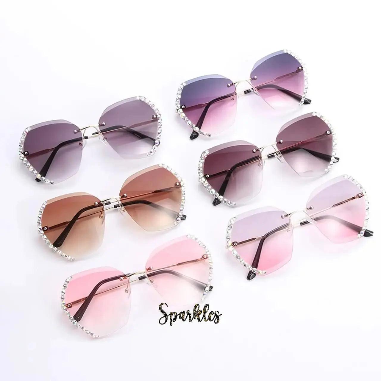 VINTAGE RHINESTONE SUNGLASSES SPARKLES