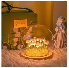 TULIP FLORAL LAMP SPARKLES