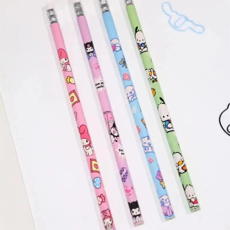 ADORABLE 12 PENCILS SET SPARKLES