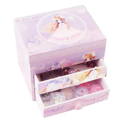 DANCING BALLERINA WOODEN JEWELLERY VANITY SPARKLES