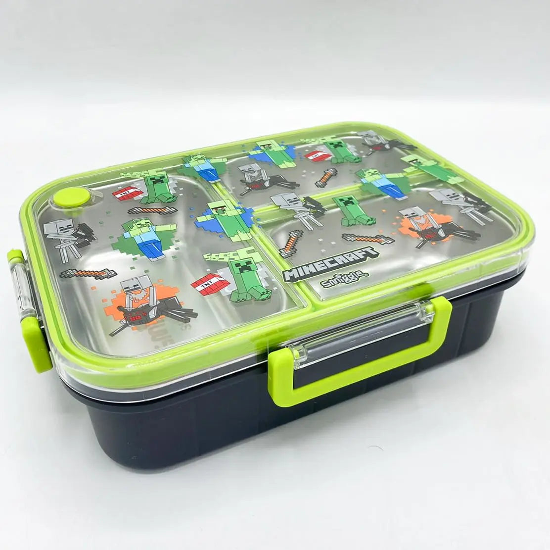 SMIGGLE STAINLESS STEEL TRIO LARGE LUNCH BOX SPARKLES