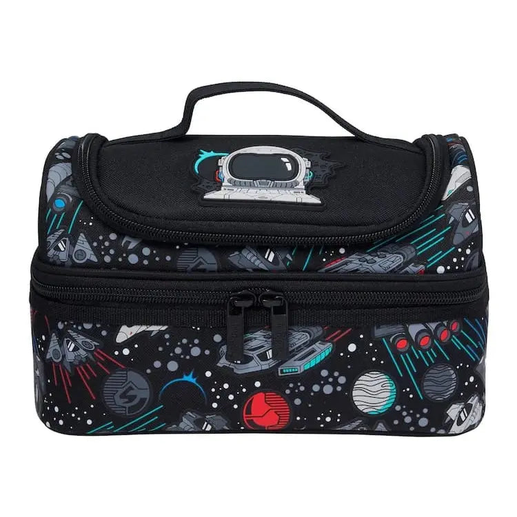 SMIGGLE ASTRONAUT DOUBLE DECKER LUNCH BAG SPARKLES