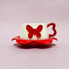 BUTTERFLY CUP SAUCER SET - Sparkles