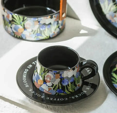 AESTHETIC FLORAL GARDEN CUP SET SPARKLES