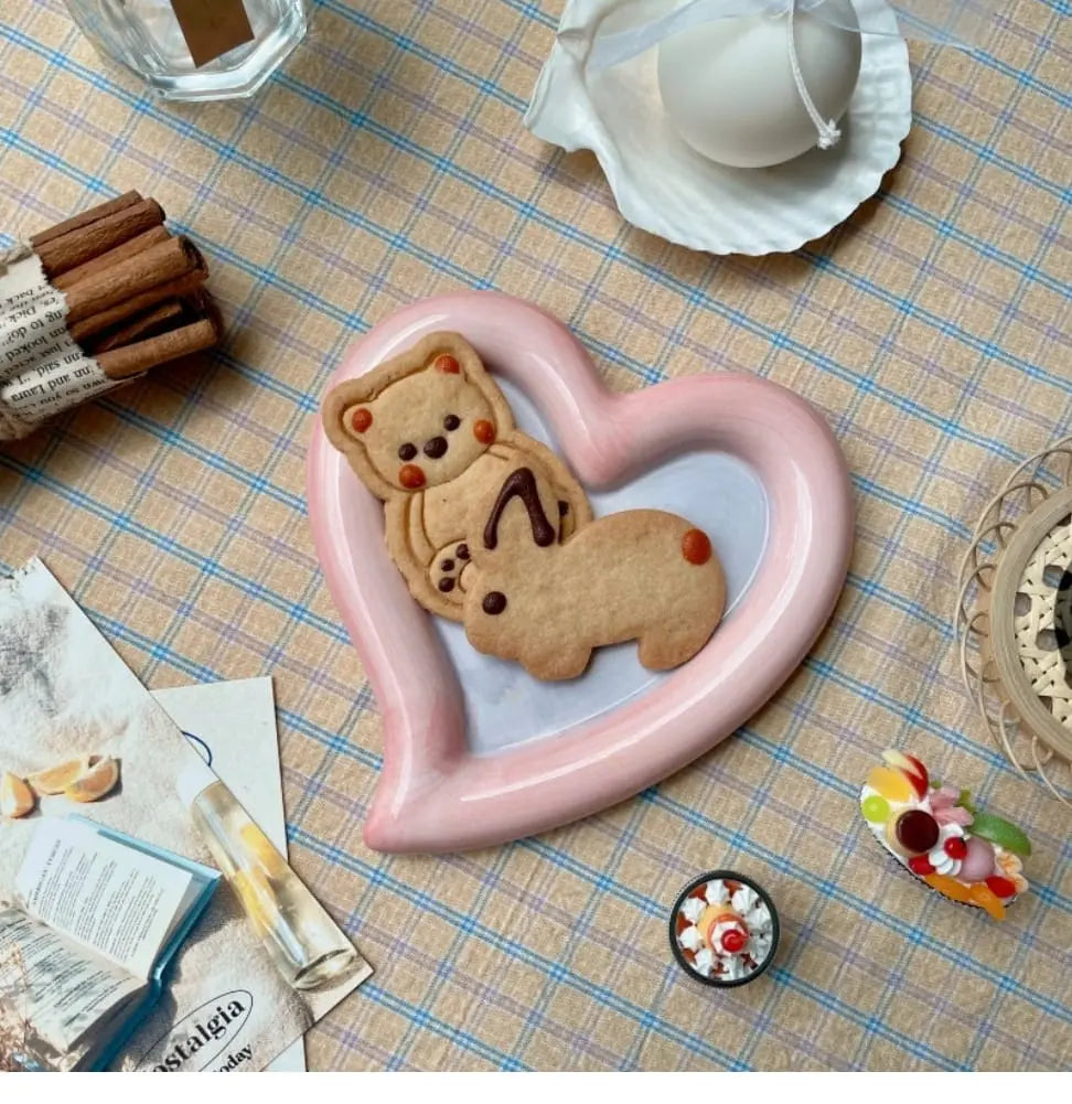 HEART SHAPED TRINKET TRAY SPARKLES