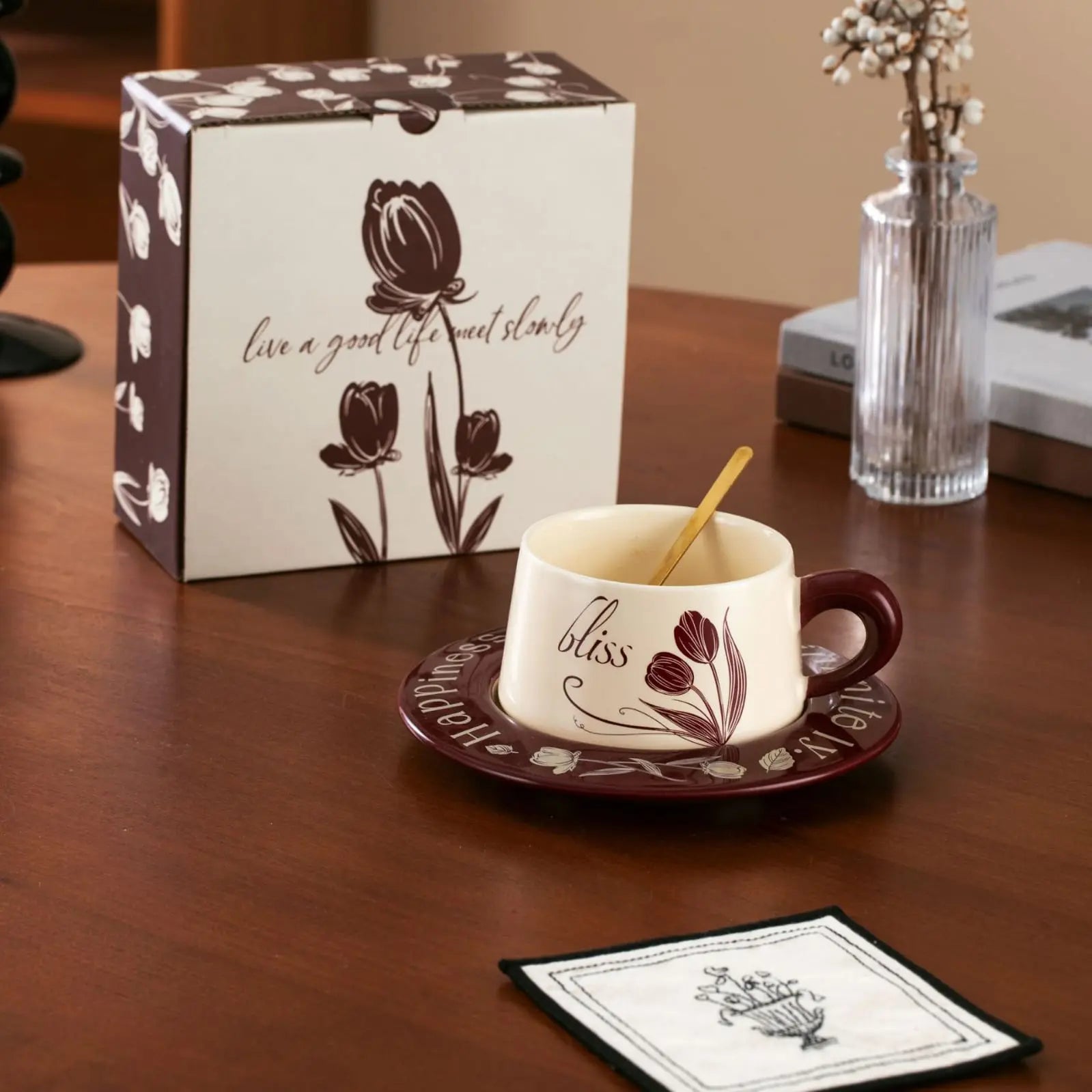 AESTHETIC CUP SAUCER SET Sparkles