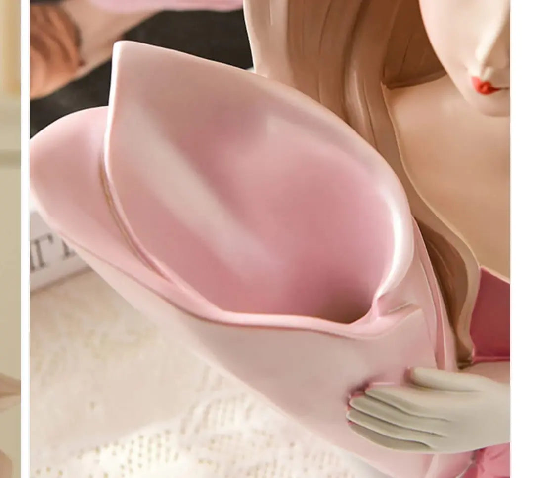 ADORABLE DOLL VASE DECOR SPARKLES