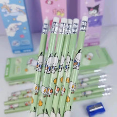 ADORABLE 12 PENCILS SET SPARKLES