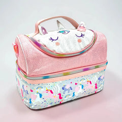 FOREVER GLITTER DUAL COMPARTMENT LUNCH BAG SPARKLES