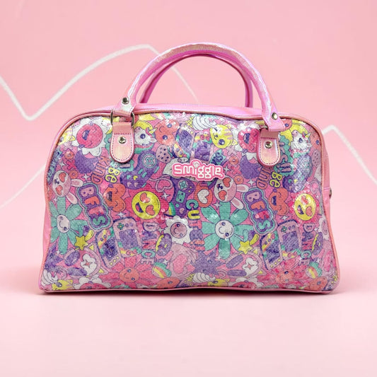 SHIMMERY PINK DUFFEL BAG