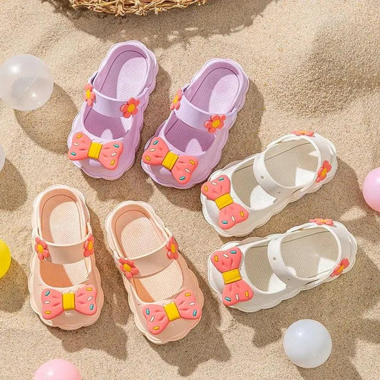 TRENDING FLORAL BOW CROCS SPARKLES