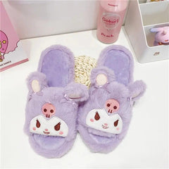 BEAUTIFUL FURY PLUSH SLIPPERS FOR WINTER SPARKLES
