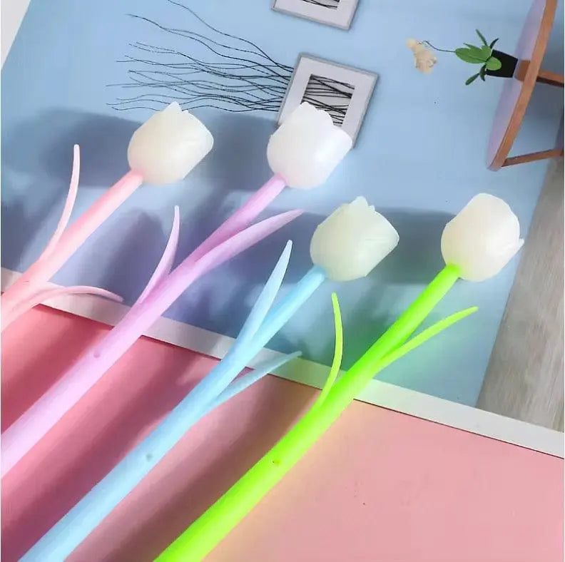 KAWAII TULIP GEL PEN SPARKLES