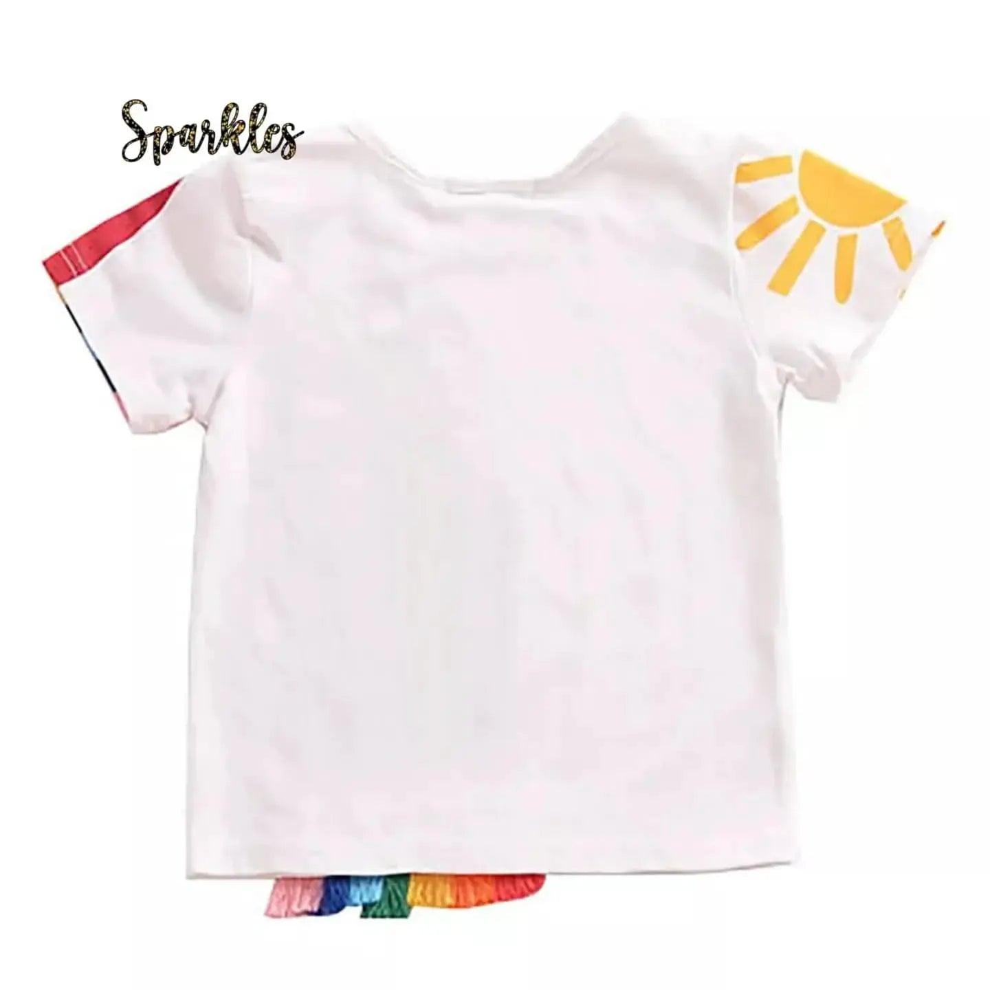 RAINBOW TASSEL SHIRT FOR SUMMER SPARKLES