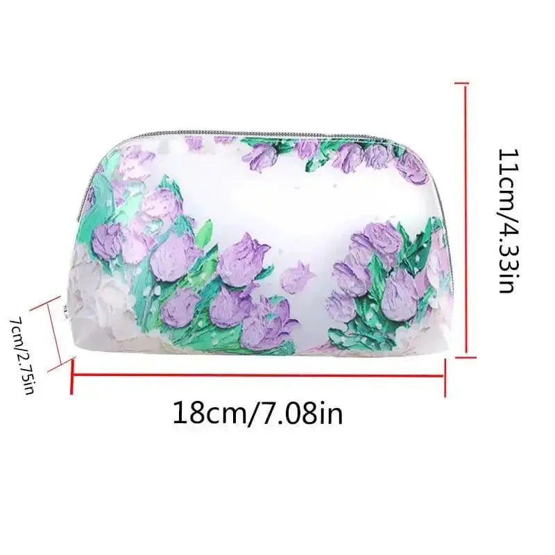 FLORAL TOILETRY BAG SPARKLES