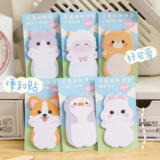 CUTE ANIMAL STICKY NOTES SPARKLES