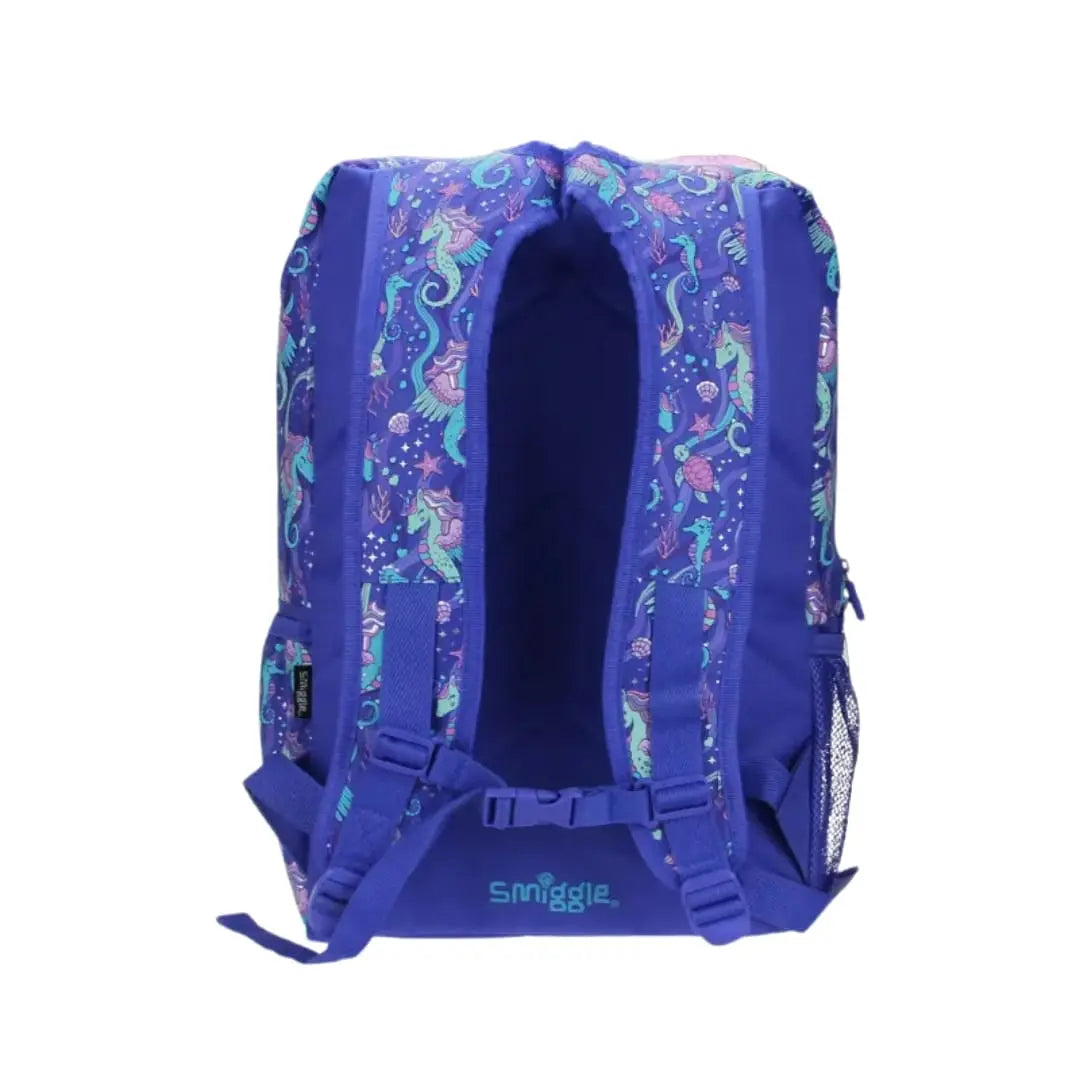 ORIGINAL SHIMMERY SEA-HORSE FLAP OVER BACKPACK SPARKLES