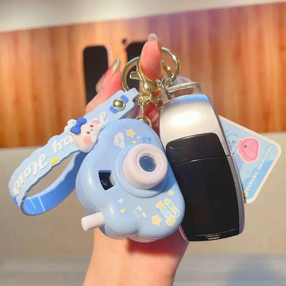ADORABLE PROJECTOR CAMERA KEYCHAIN SPARKLES