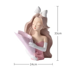 ADORABLE DOLL VASE DECOR SPARKLES