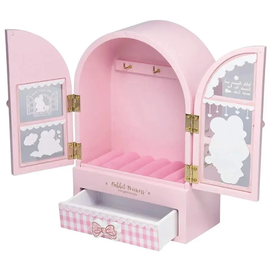 PINK JEWELLERY CABINET ORGANIZER SPARKLES
