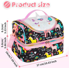 FOREVER GLITTER DUAL COMPARTMENT LUNCH BAG SPARKLES