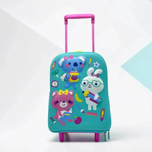 KOALA FURRY TRAVEL TROLLEY BAG Blinky Co