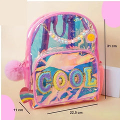 TRENDY HOLOGRAPHIC BACKPACK SPARKLES
