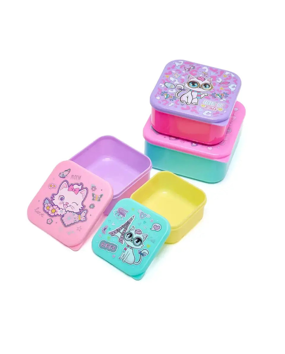 TRENDING 4 PC LUNCH BOX SET SPARKLES