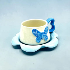 BUTTERFLY CUP SAUCER SET - Sparkles