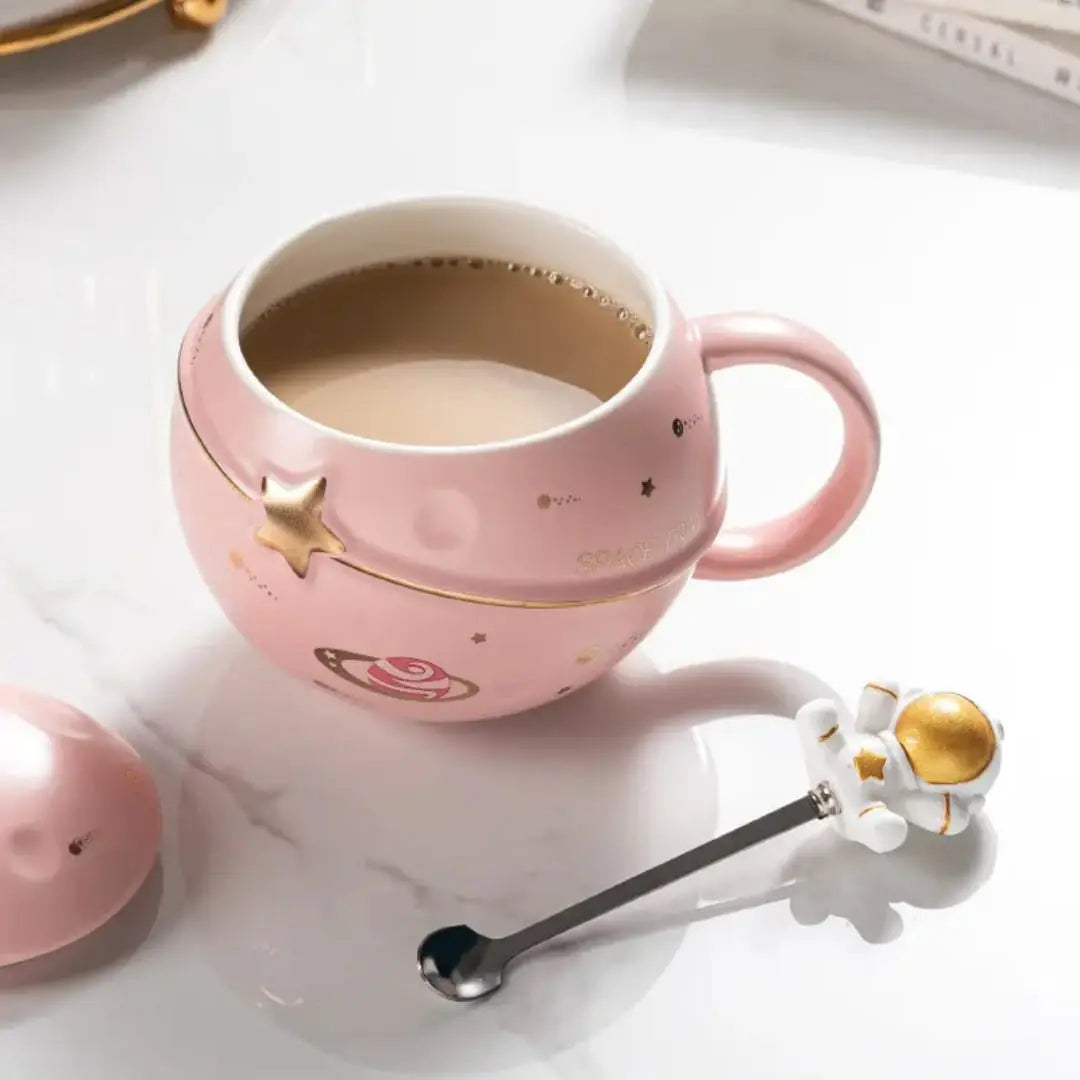 CERAMIC ASTRONAUT MUG SPARKLES