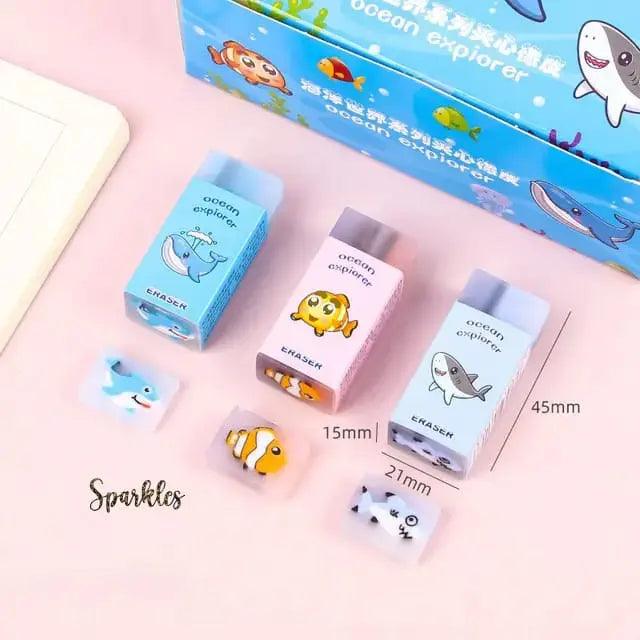 ADORABLE OCEAN EXLORER ERASER SPARKLES