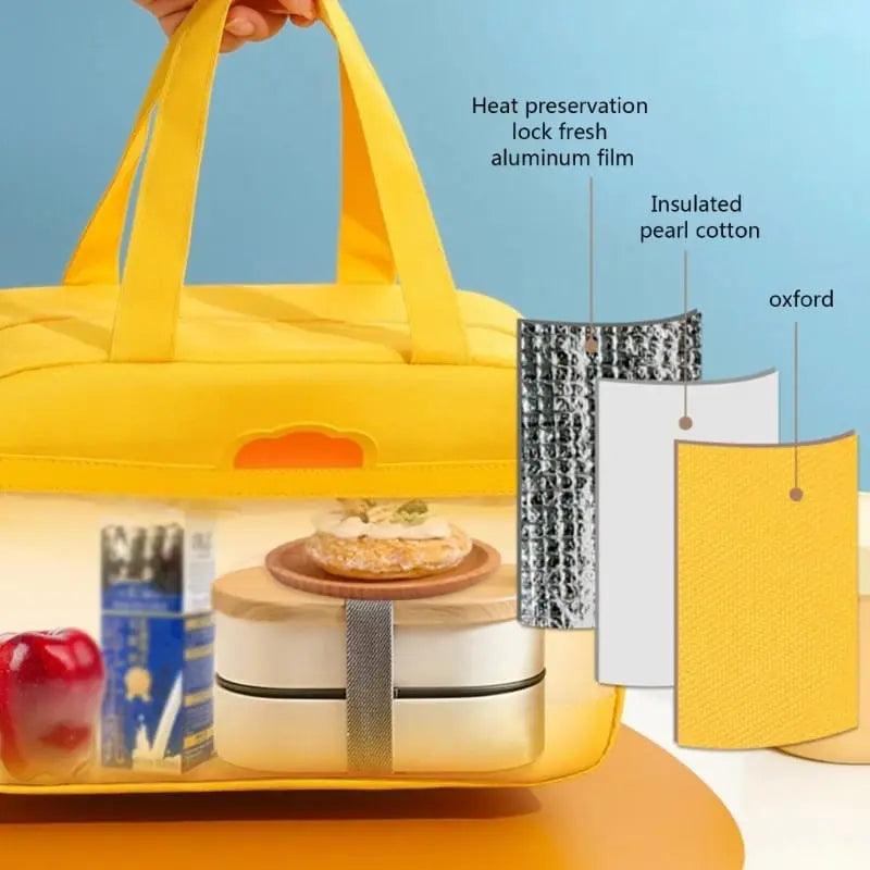 QUIRKY CARTOON LUNCH BAG SPARKLES