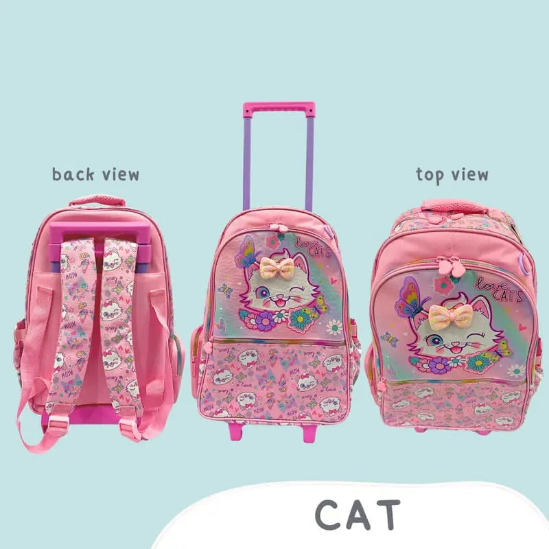 VEST WINK-EYE CAT TROLLEY BAG SPARKLES