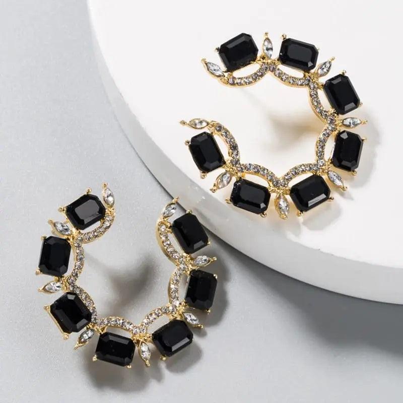 EXQUISITE HOOP EARRINGS SPARKLES