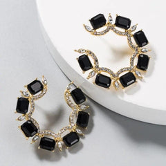 EXQUISITE HOOP EARRINGS SPARKLES