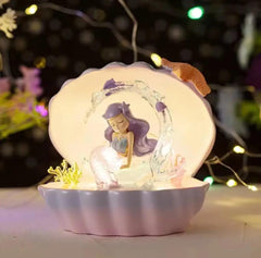 MERMAID SHELL LAMP SPARKLES