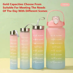 4PCS GRADIENT PORTABLE BOTTLE SET SPARKLES