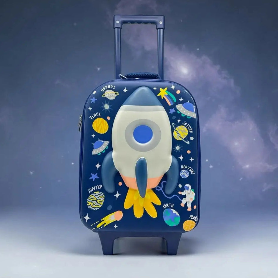 ASTRONAUT TRAVEL TROLLEY BAG - Sparkles