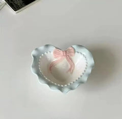 CERAMIC HEART TRINKET BOWL SPARKLES