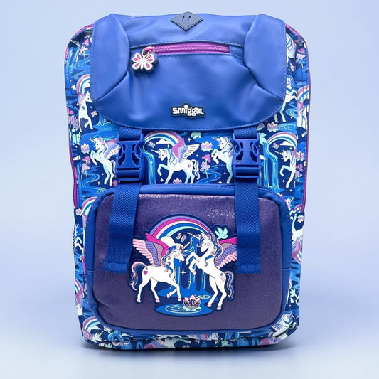 BLUE UNICORN FLAP OVER BACKPACK