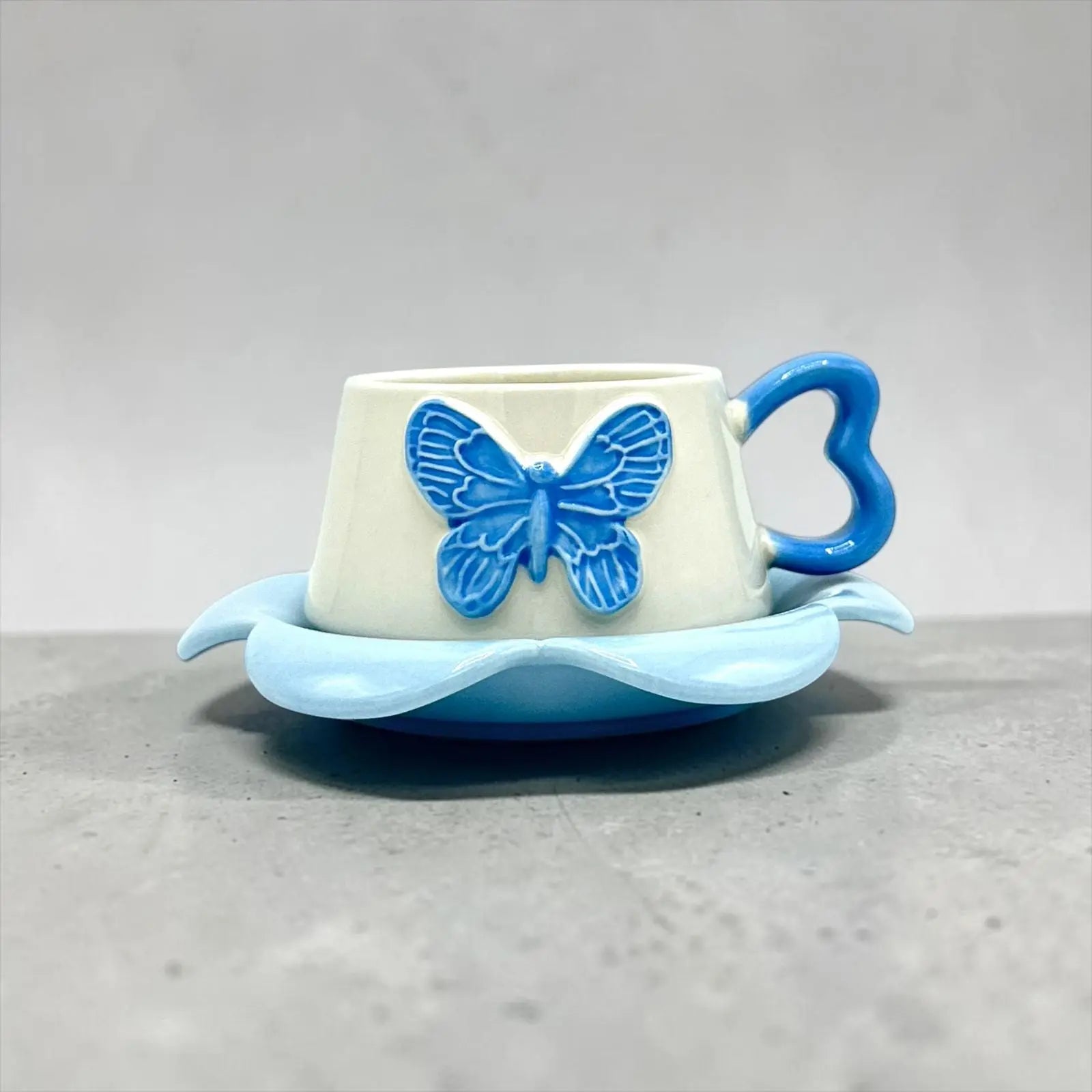 BUTTERFLY CUP SAUCER SET - Sparkles