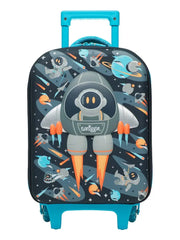 SMIGGLE TRAVEL LUGGAGE TROLLEY - SPACE ROCKET SPARKLES