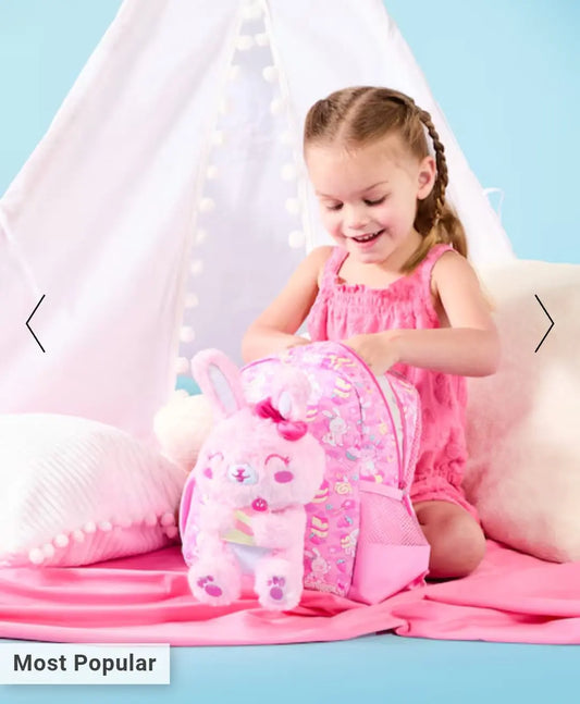 Out & About Teeny Tiny Backpack With Detachable Plush Toy SPARKLES