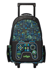 GAME CONSOLE TROLLEY BACKPACK WITH LIGHT UP WHEELS SPARKLES