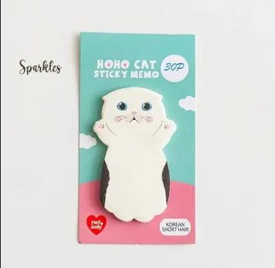 QUIRKY KITTY MEMO PAD SPARKLES